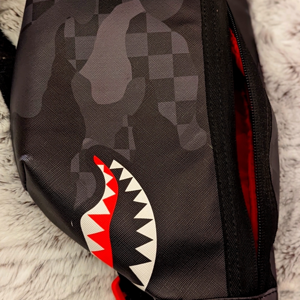 Spray Ground sharks in Paris Limited Edition waist bag
